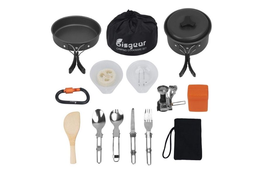 Bisgear 17Pcs Camping Cookware  