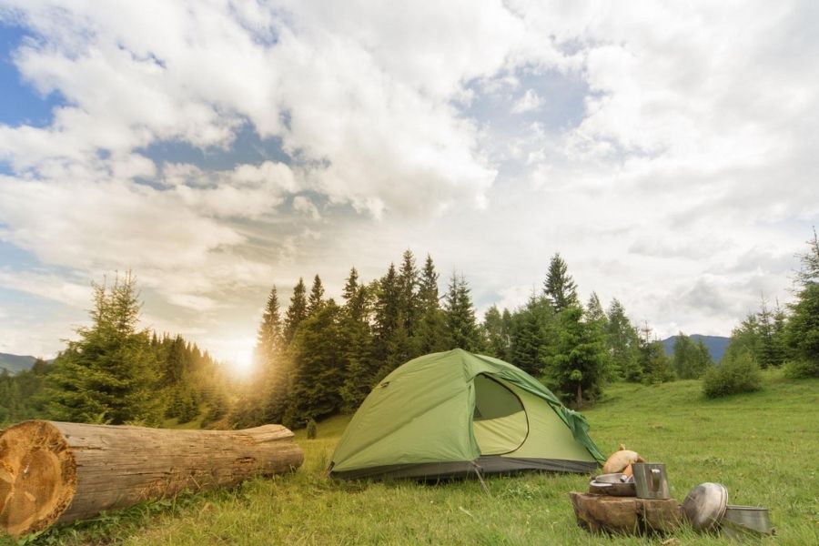 Avoid camping in woodland or boulder terrains